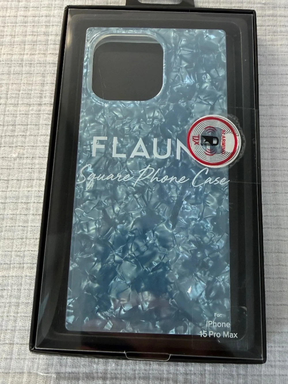 Flaunt Square Butter Yellow Mother of Pearl iPhone 15 Pro Max Case New in Box
